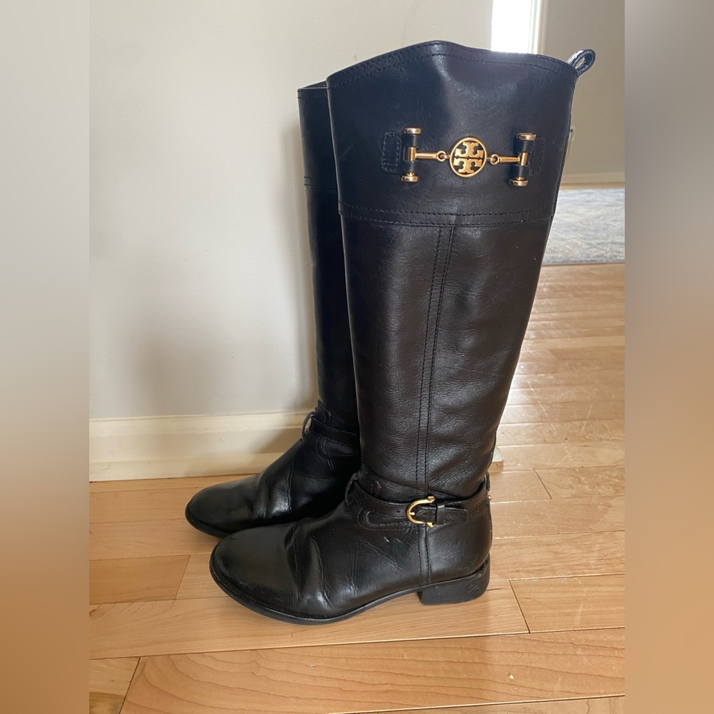 Used Tory Burch black boots 6.5